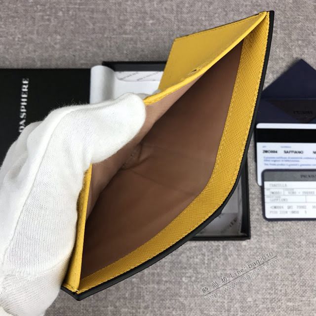 prada錢包 普拉達專櫃最新聖誕限量款系列 2MO004 PRADA男士短款錢夾  pyd2103